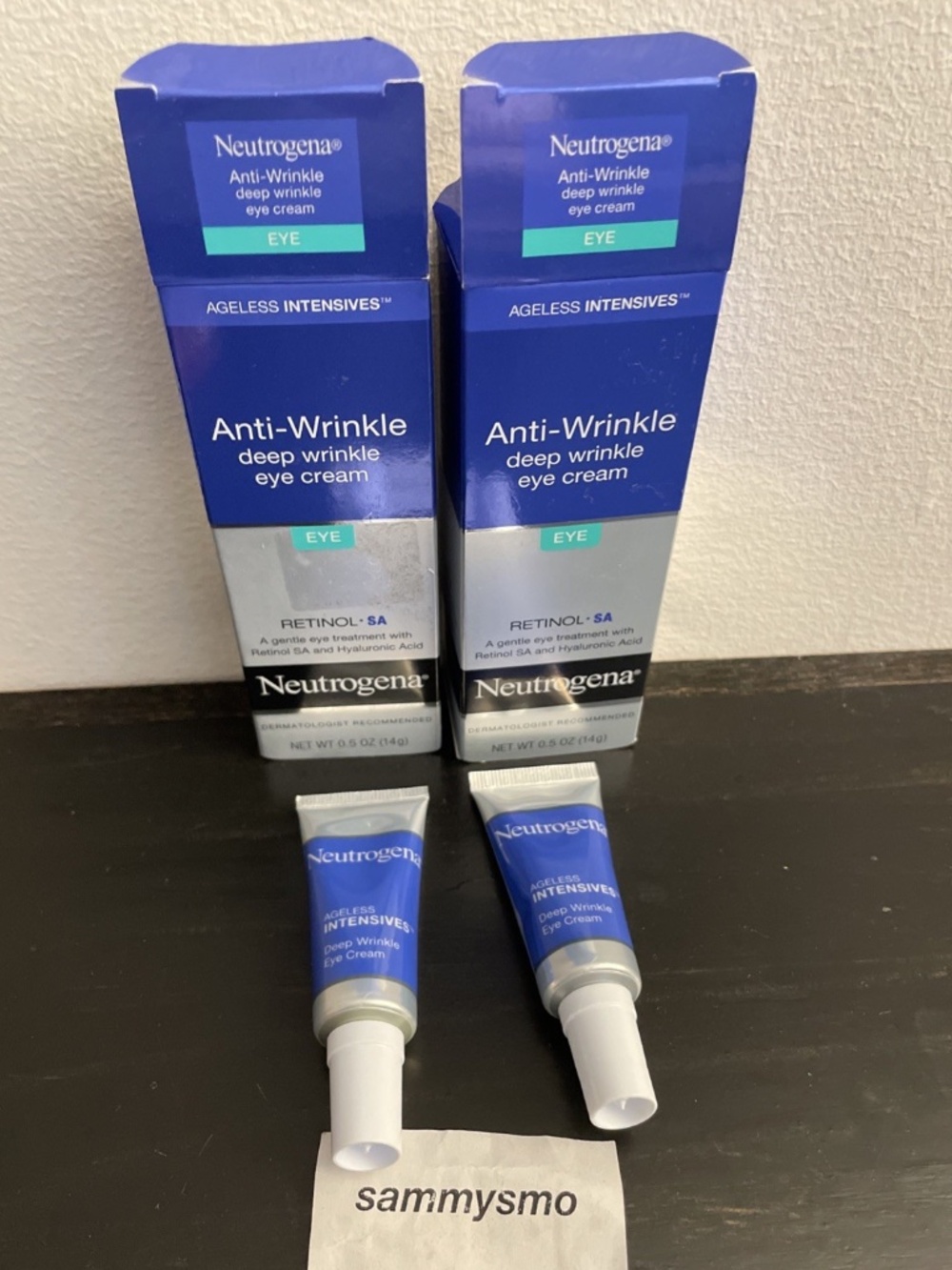 Neutrogena Ageless Intensive Anti Wrinkle Eye Cream, Retinol .05oz., x2 SEE DESC